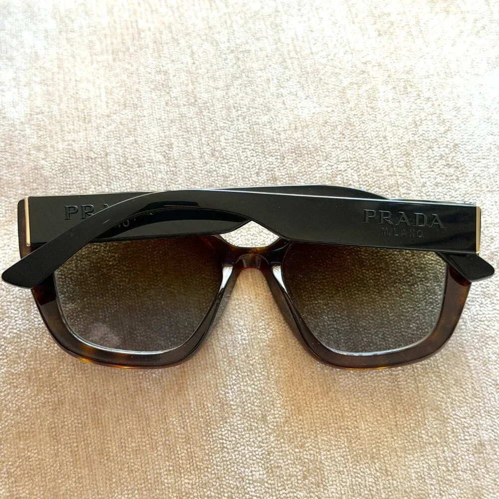 Prada SPR 24X Tortoise Square Sunglasses - Picture 6 of 6